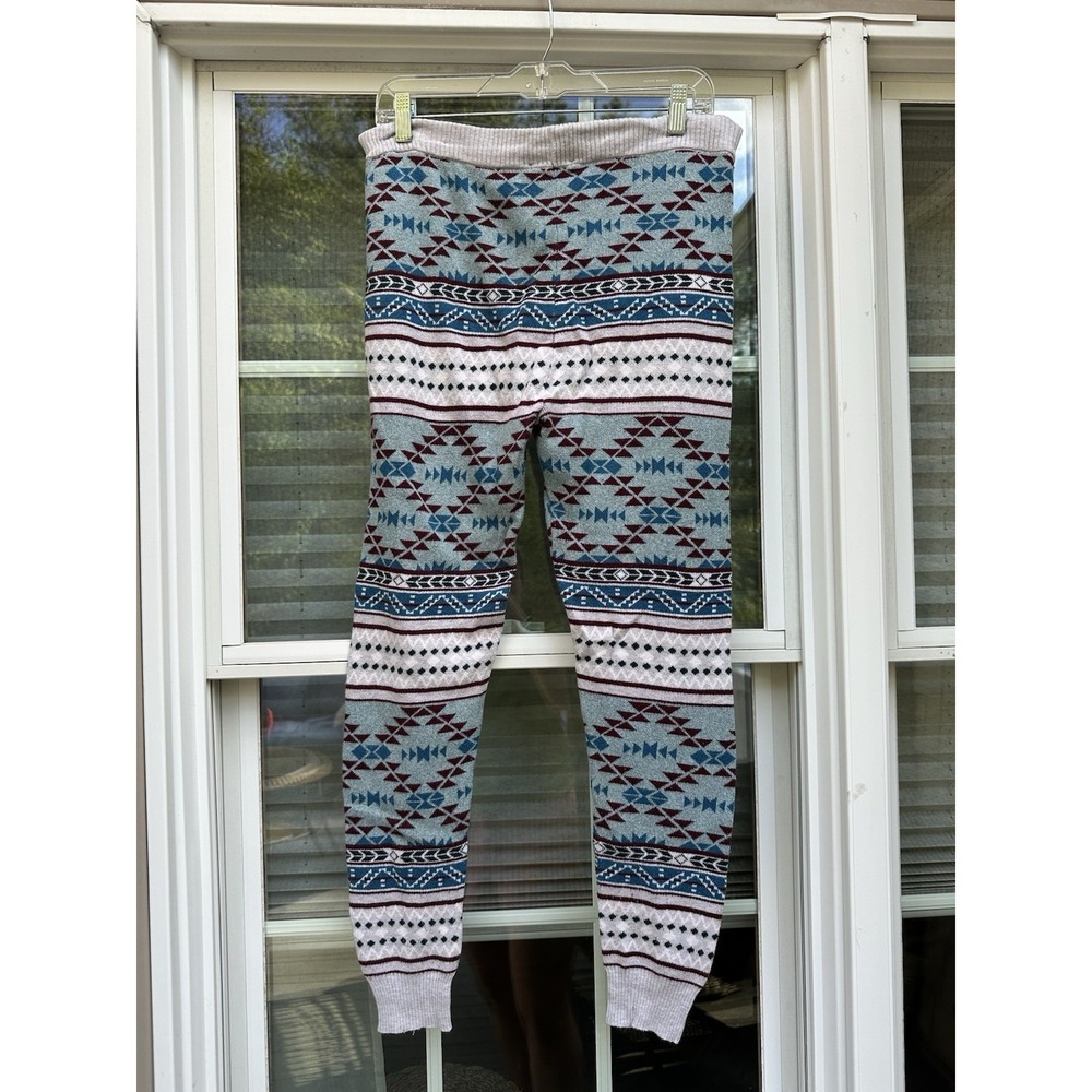 American Eagle Sweater Pants Jogger Leggings Elastic Waist Size Large - Picture 3 of 3